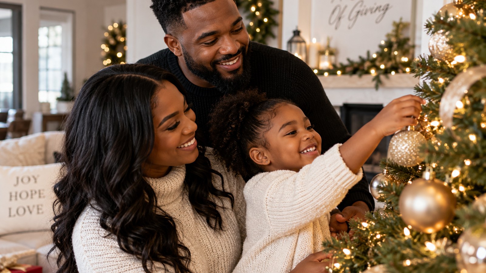 Christmas gifts prepared for families